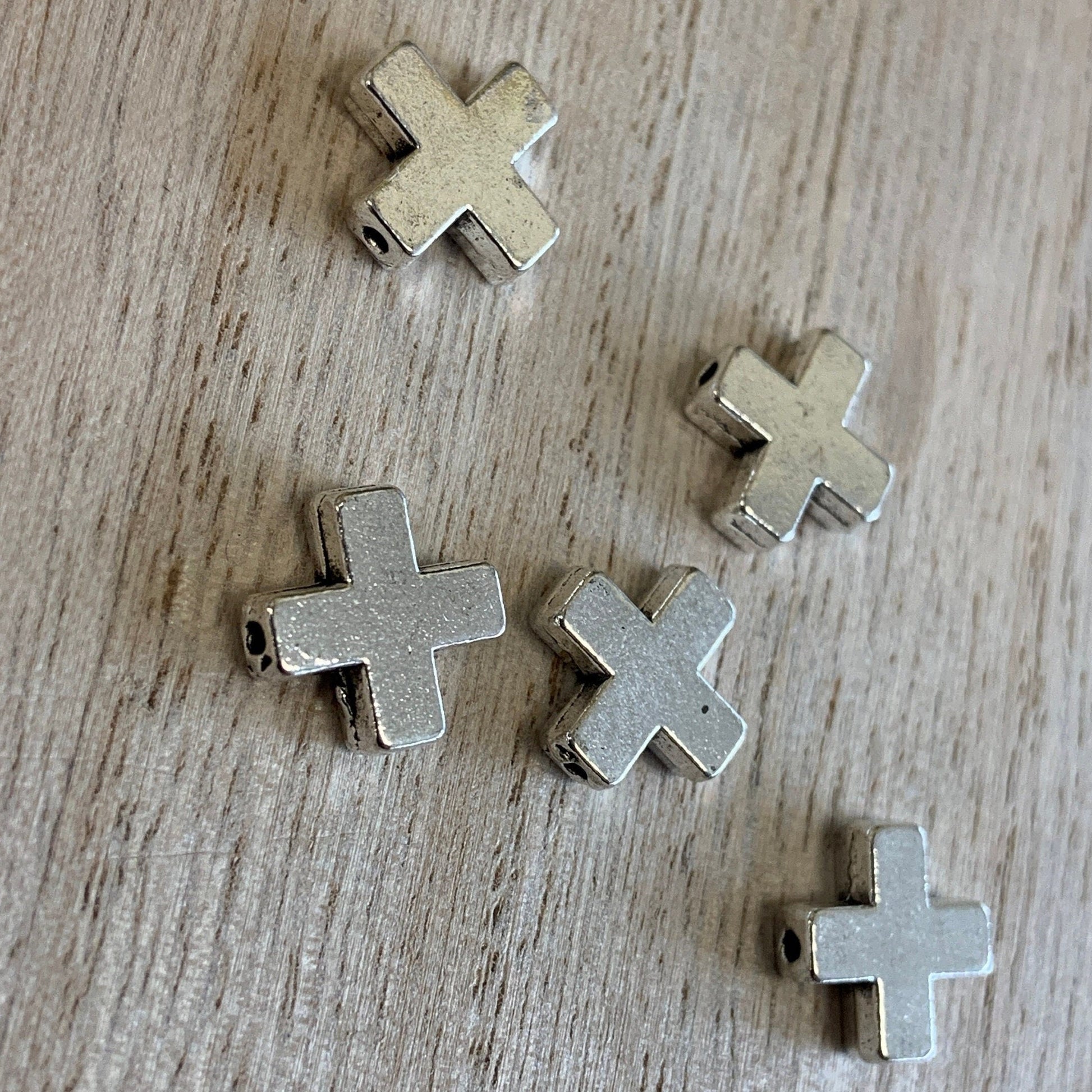 Alloy Rhodium Cross Bead | Bellaire Wholesale