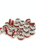 6mm, 8mm Orange-Red Roundels | Bellaire Wholesale