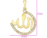 Gold Plated Allah Arabic Pendant | Bellaire Wholesale