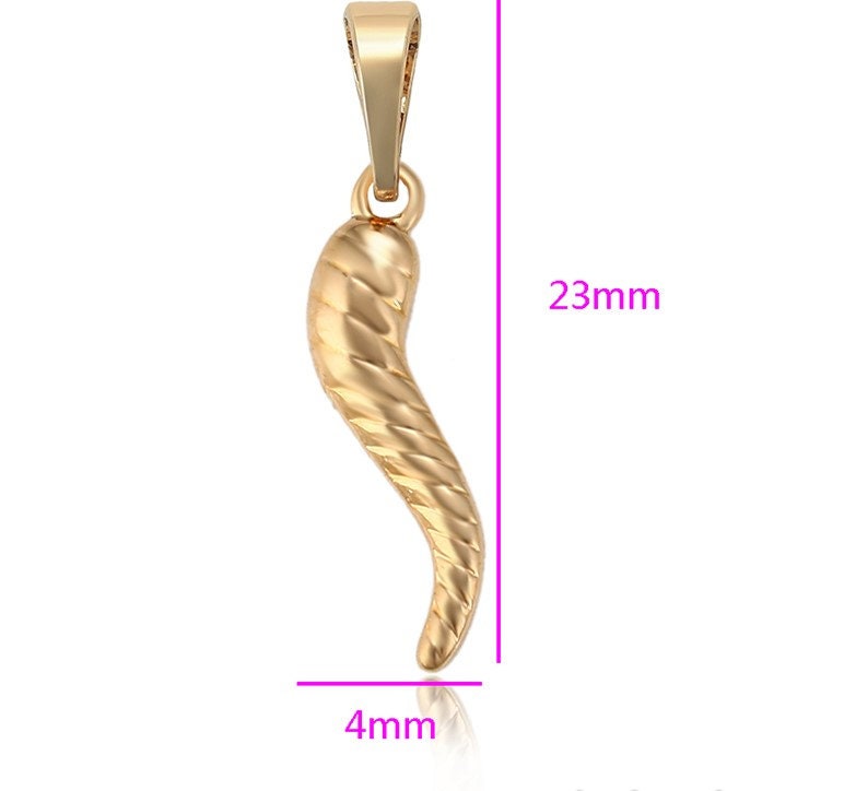 Dainty Italian Horn Pendant | Bellaire Wholesale