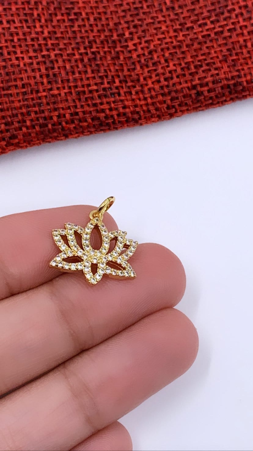 Lotus Flower Charm | Bellaire Wholesale