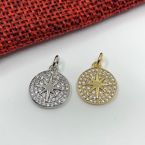 Dainty Compass Charm | Bellaire Wholesale