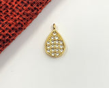 Teardrop Cubic Zirconia Charm | Bellaire Wholesale