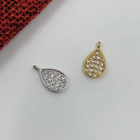 Teardrop Cubic Zirconia Charm | Bellaire Wholesale