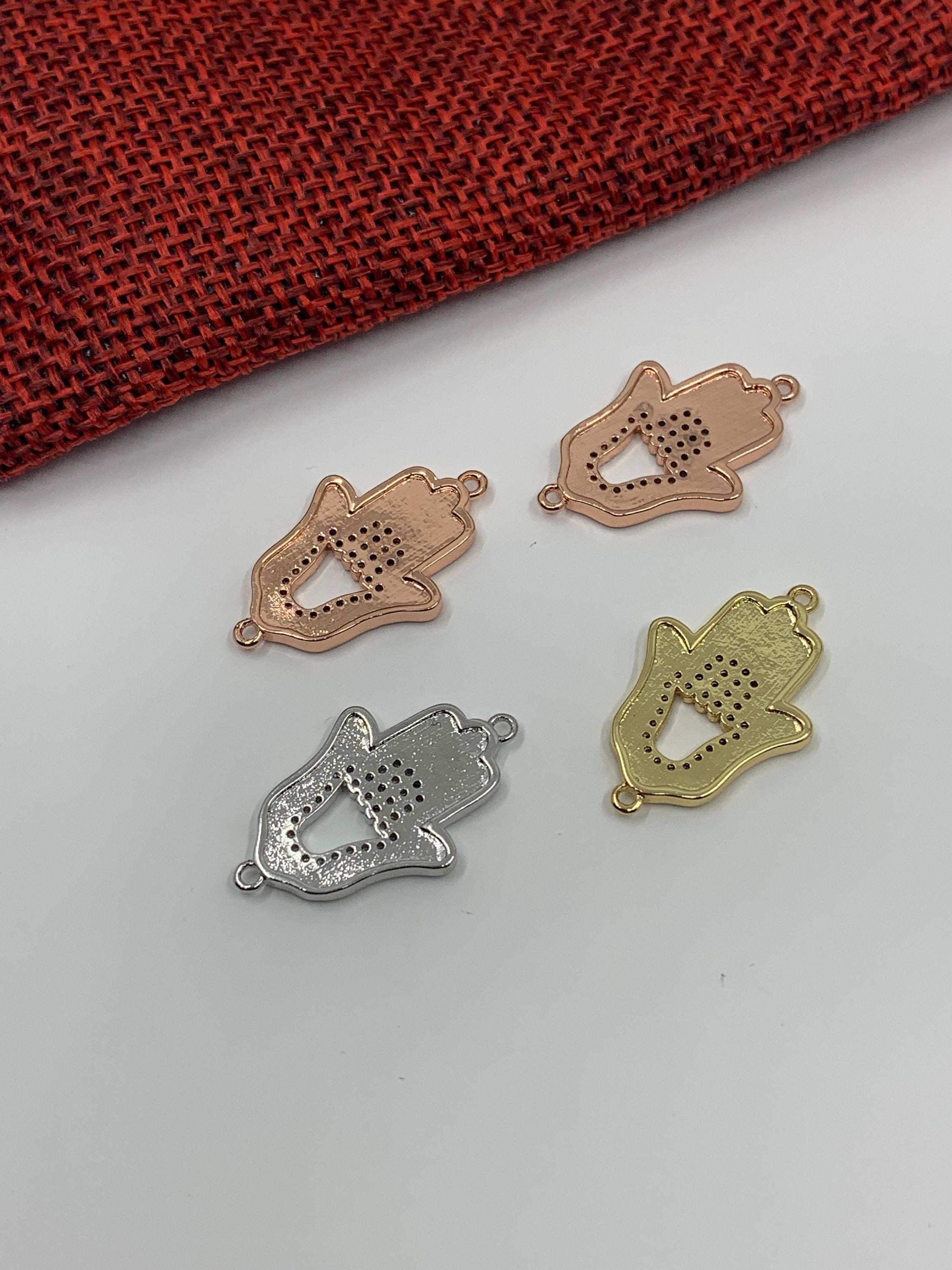 Hamsa with Evil Eye Connector | Bellaire Wholesale