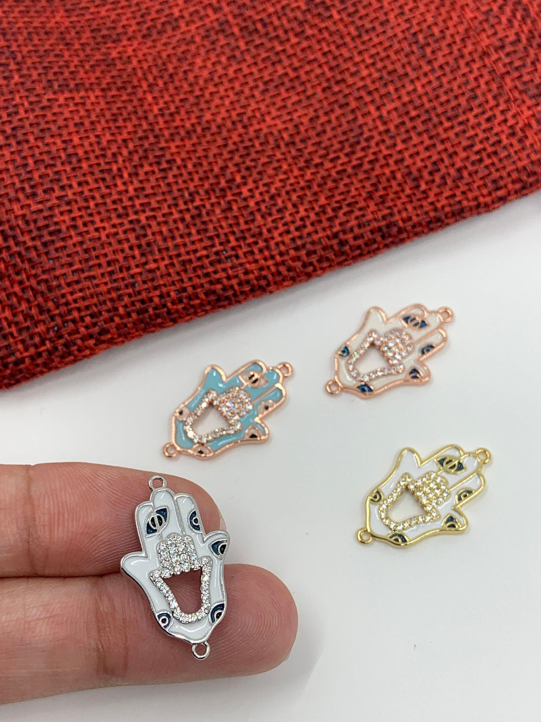 Hamsa with Evil Eye Connector | Bellaire Wholesale