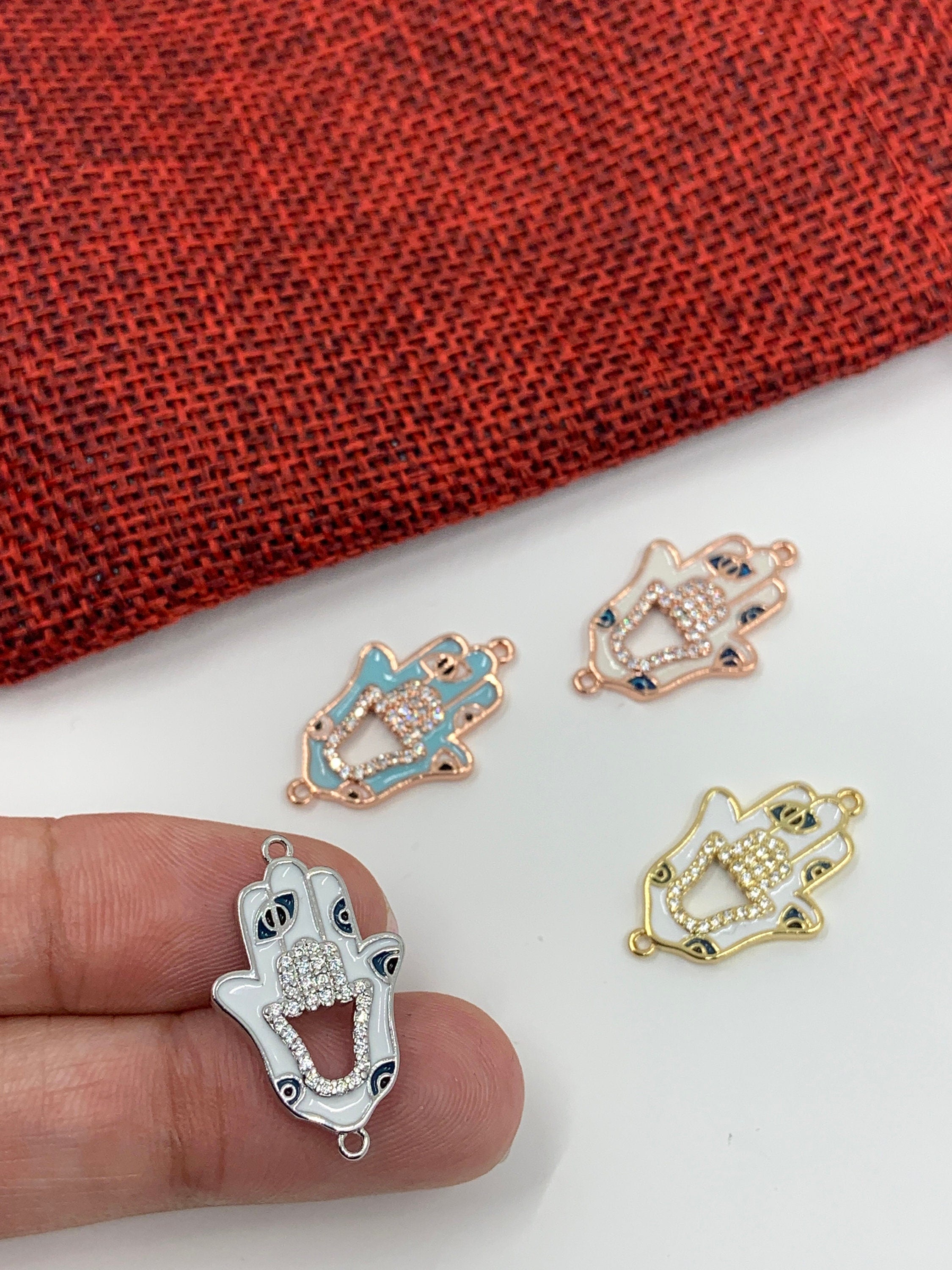 Hamsa with Evil Eye Connector | Bellaire Wholesale