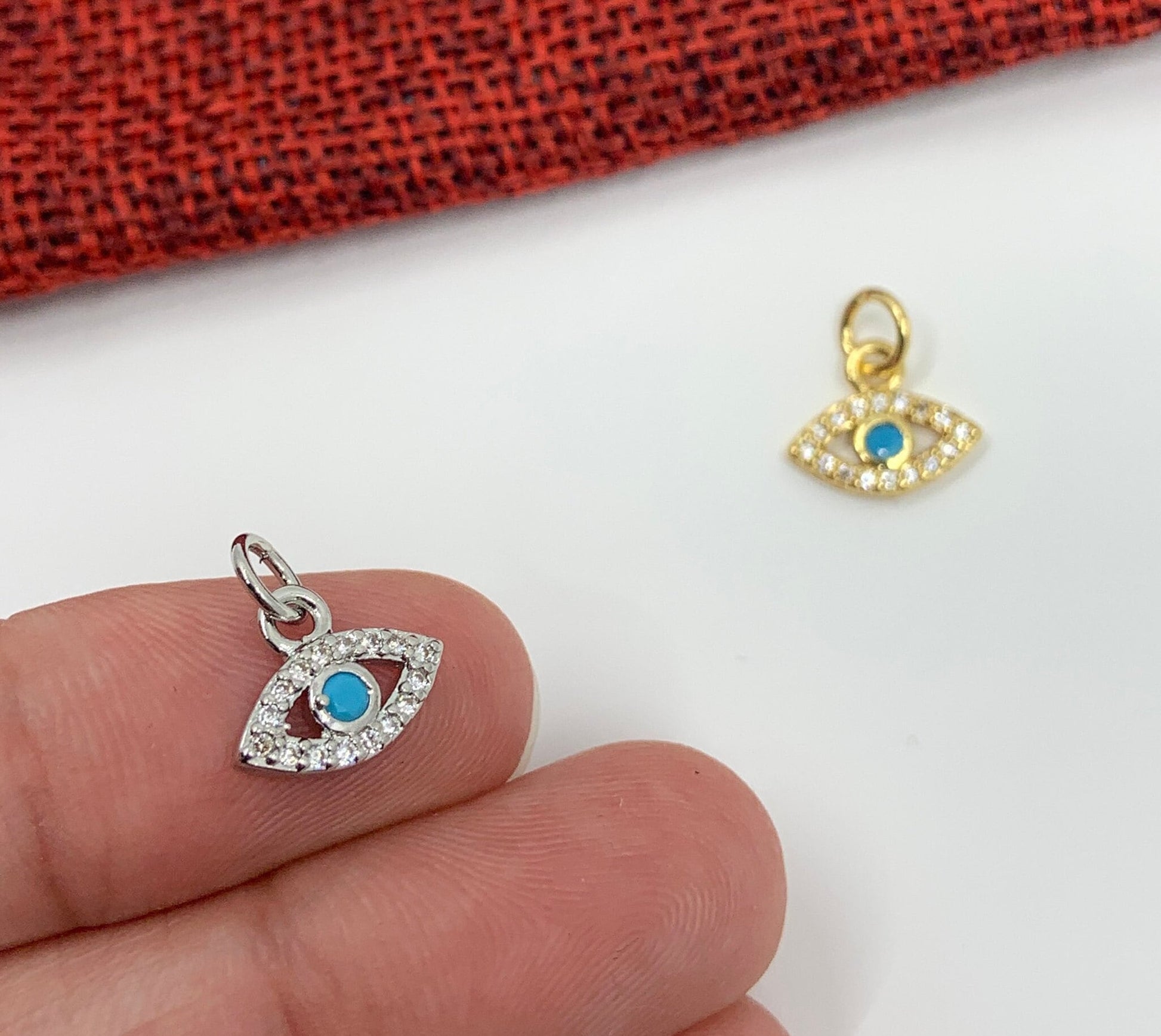 Tiny Evil Eye Shape Charm | Bellaire Wholesale