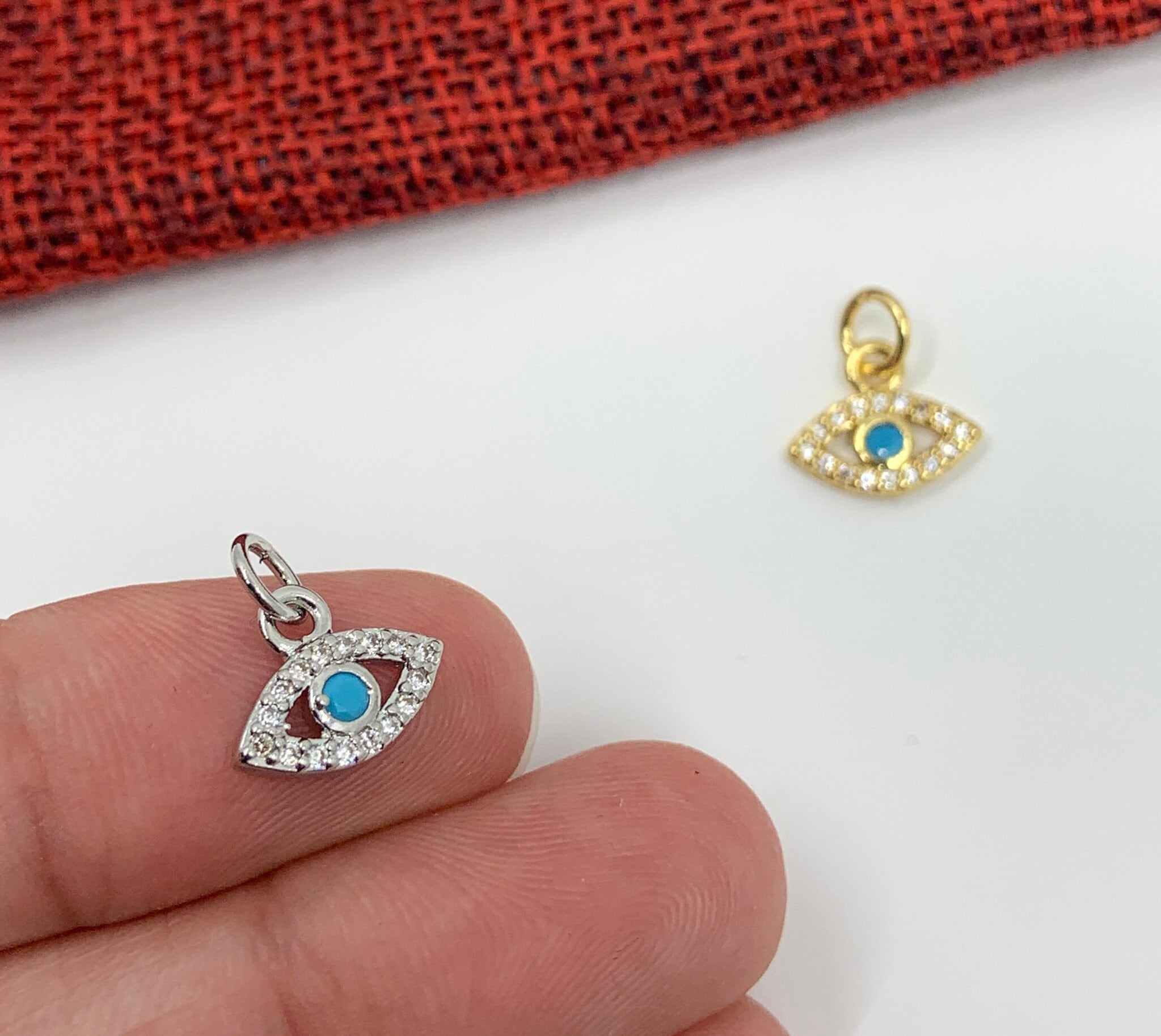 Tiny Evil Eye Shape Charm | Bellaire Wholesale