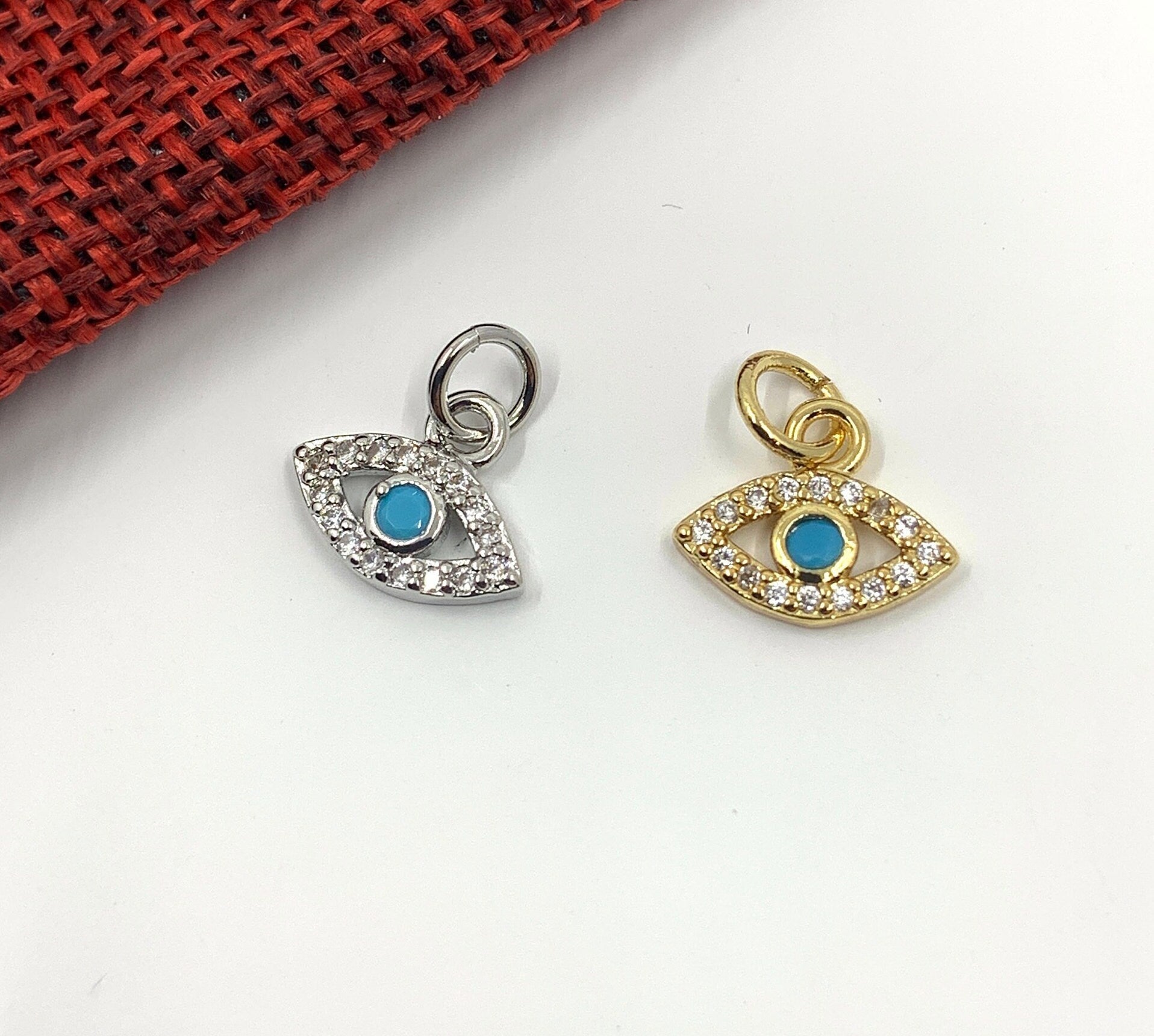 Tiny Evil Eye Shape Charm | Bellaire Wholesale