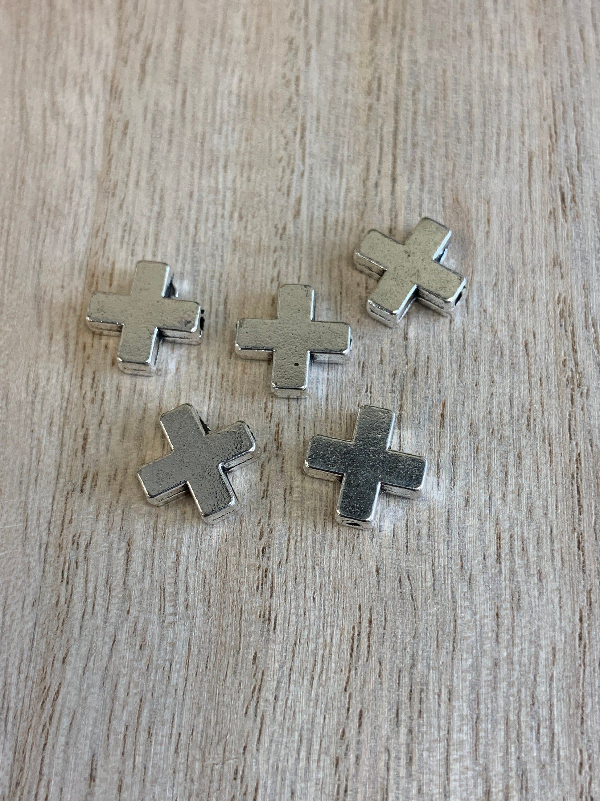 Alloy Rhodium Cross Bead | Bellaire Wholesale