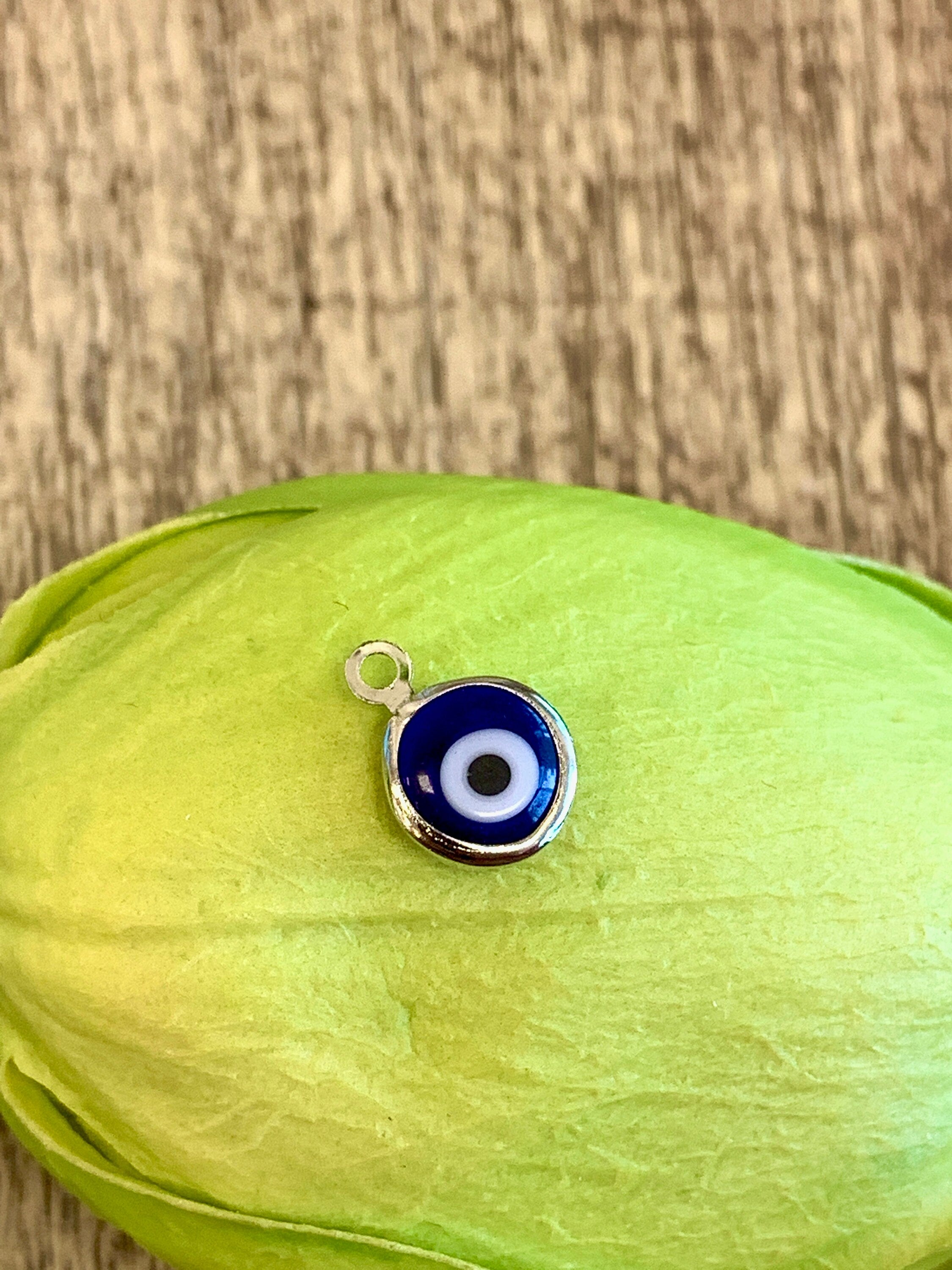 Greek Evil Eye Charm, Silver Plated | Bellaire Wholesale