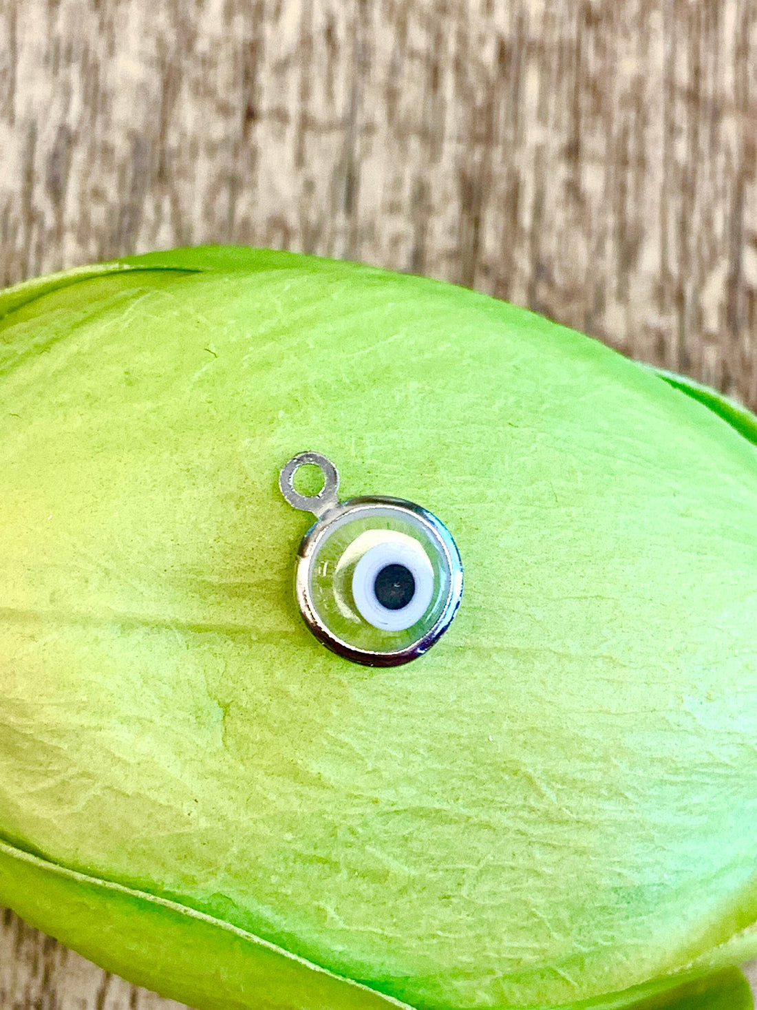 Greek Evil Eye Charm, Silver Plated | Bellaire Wholesale