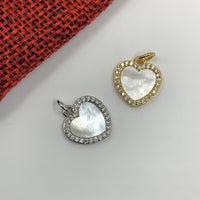 Mother of Pearl Heart Charm | Bellaire Wholesale