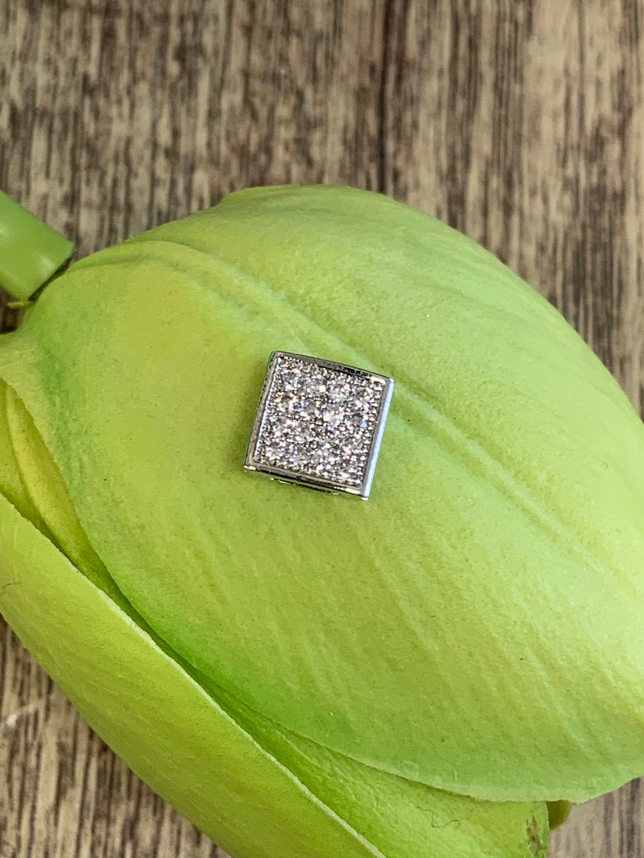 Square Clear Micro Pave beads | Bellaire Wholesale