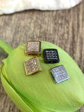 Square Clear Micro Pave beads | Bellaire Wholesale