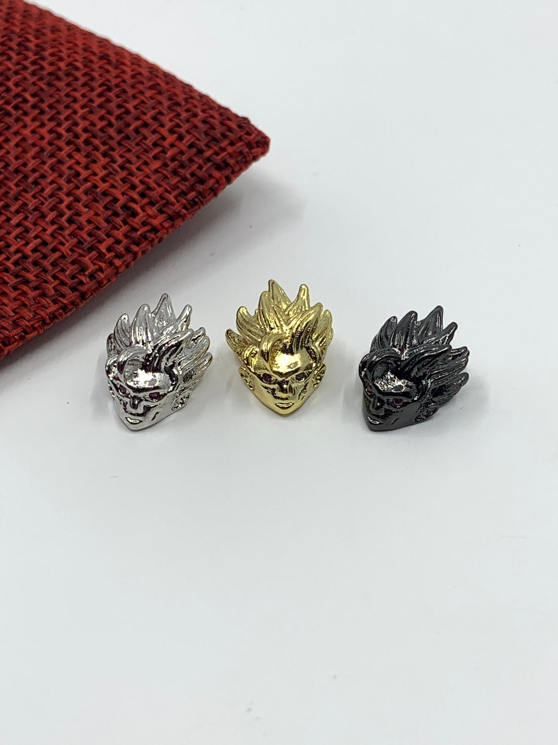 Spiky hair head bead | Bellaire Wholesale