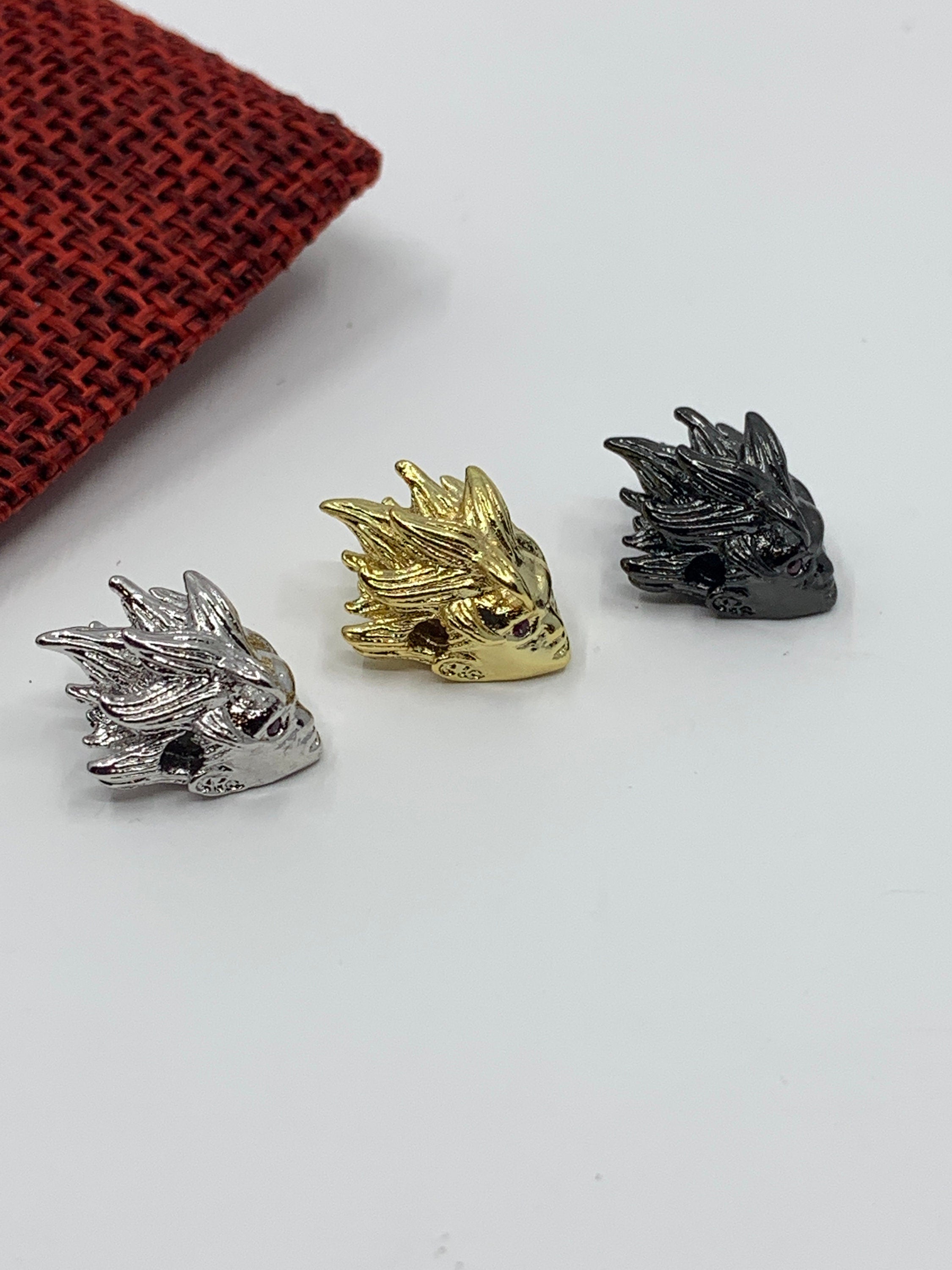 Spiky hair head bead | Bellaire Wholesale