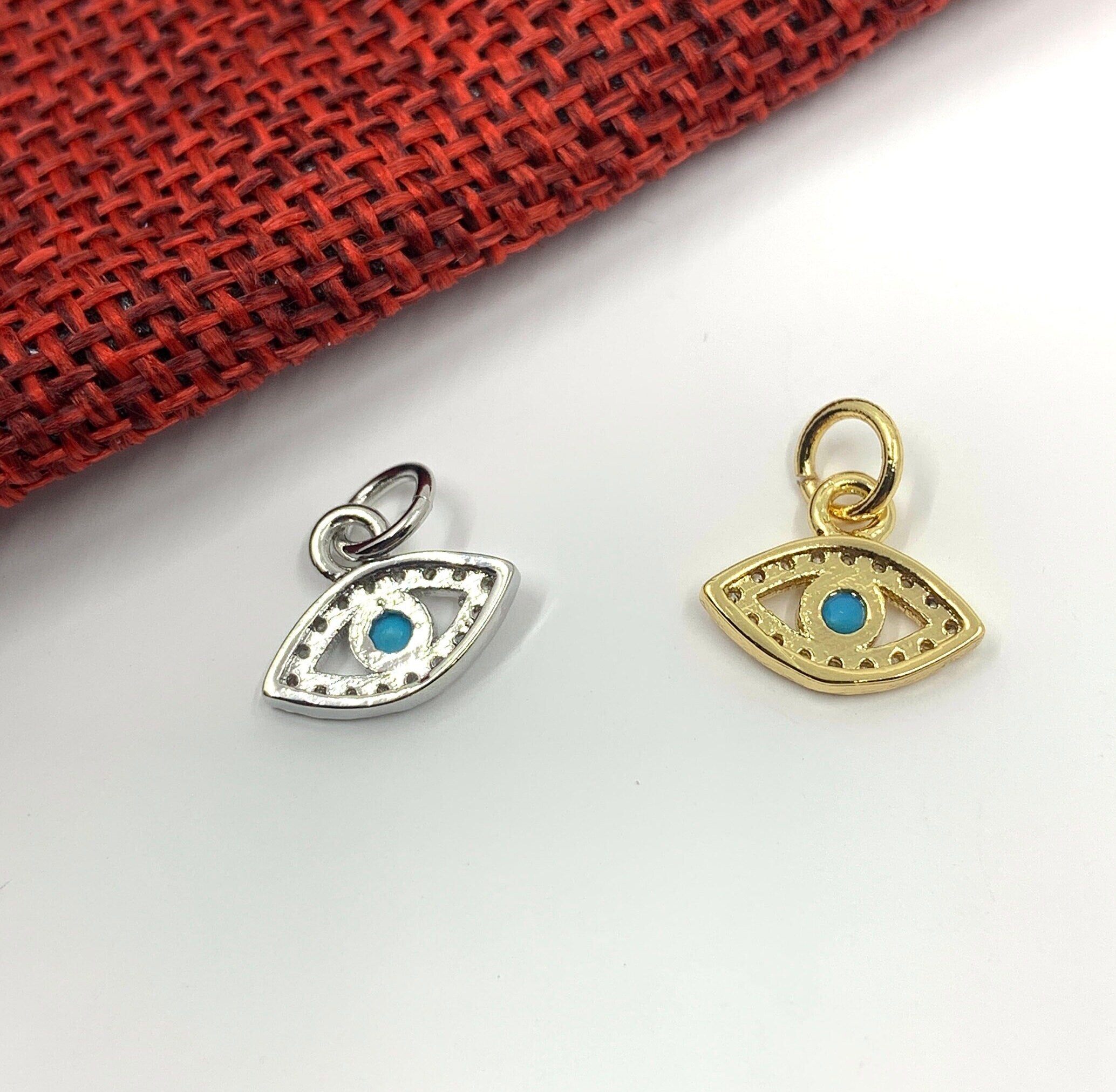 Tiny Evil Eye Shape Charm | Bellaire Wholesale