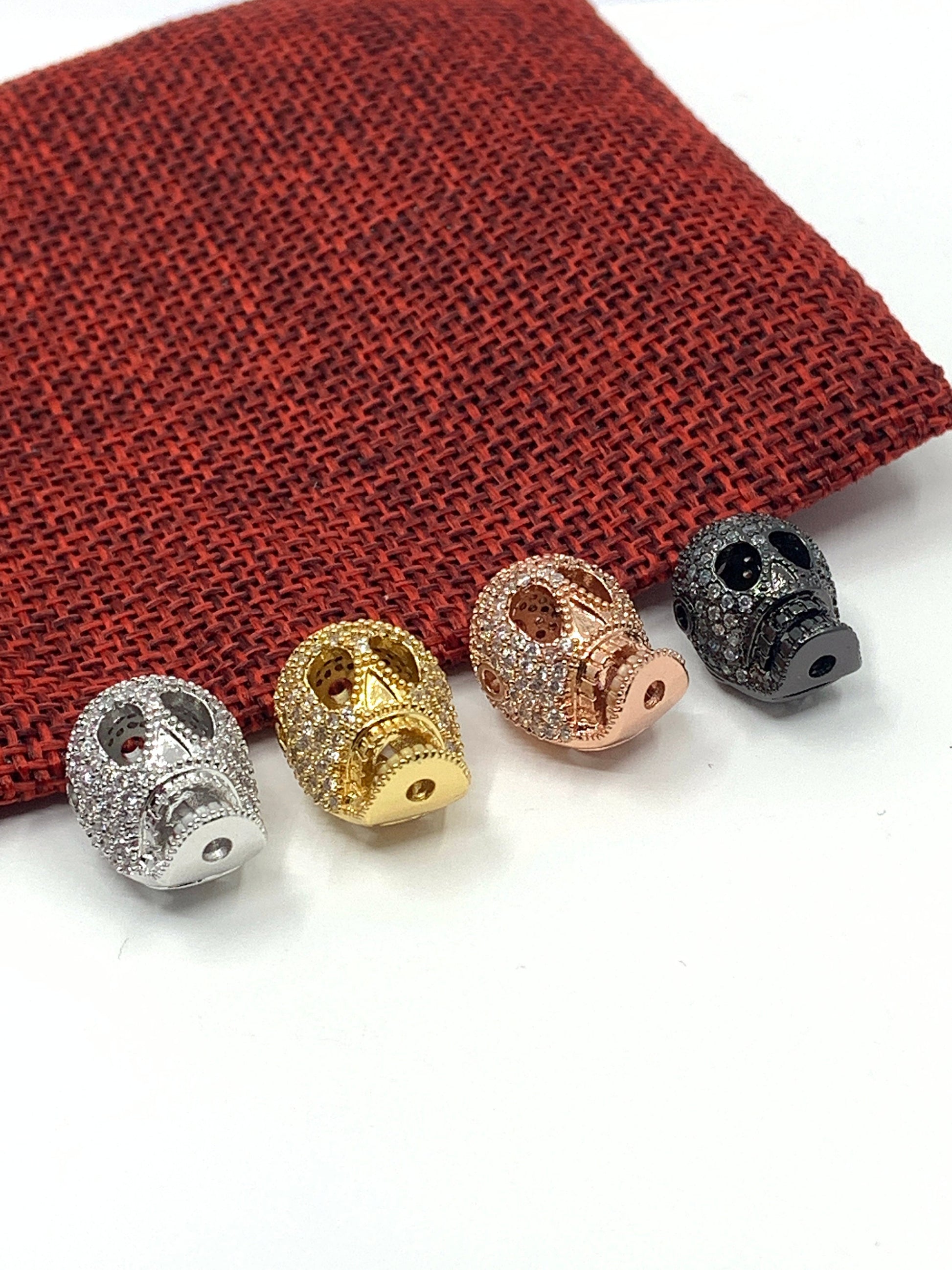 Skull Bead, CZ Skull bead | Bellaire Wholesale