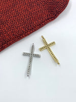 Cross CZ Gold/ Silver/ Rose gold Cross Connector