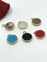 CZ Round Gemstone Inspired Charms | Bellaire Wholesale