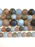 Mix Sunstone Beads, 6mm, 8mm, 10mm