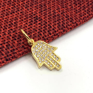 Gold Hamsa Protection Charm