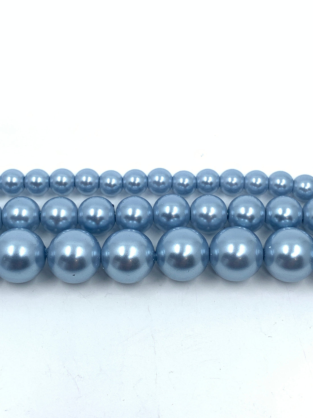 Baby Blue Shell Pearls, 4mm, 6mm, 8mm Sizes