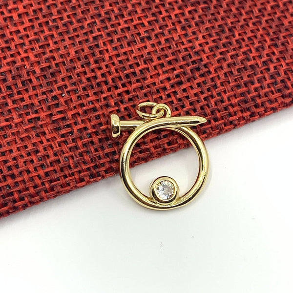 Nail Screw Ring Charm