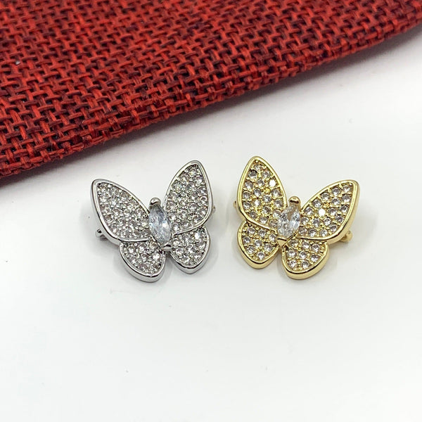 Butterfly Connector, CZ Micro Pave