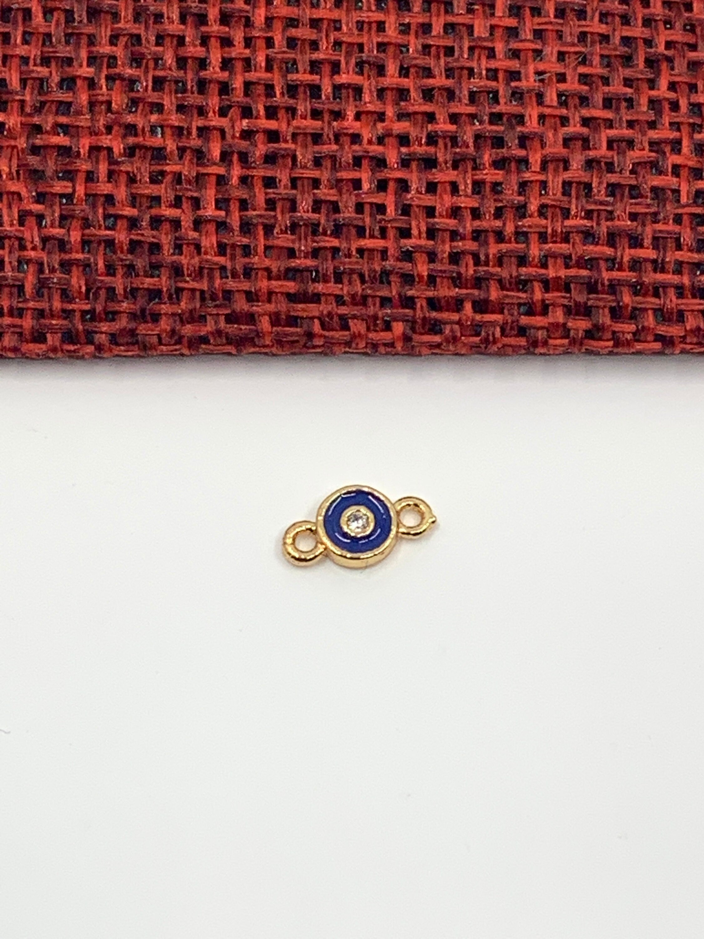 Blue Green Black Pink White Evil Eye Connector