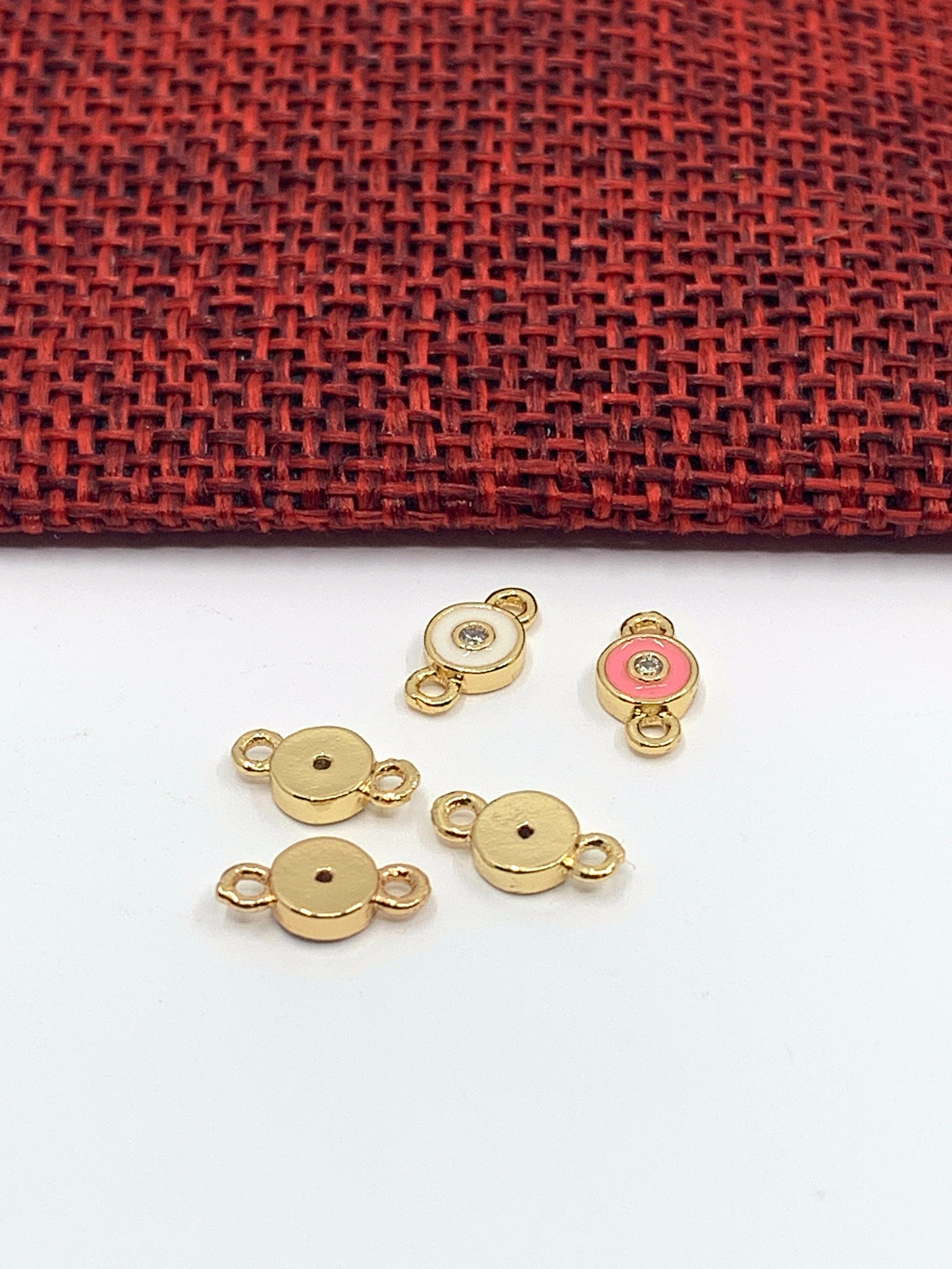 Blue Green Black Pink White Evil Eye Connector