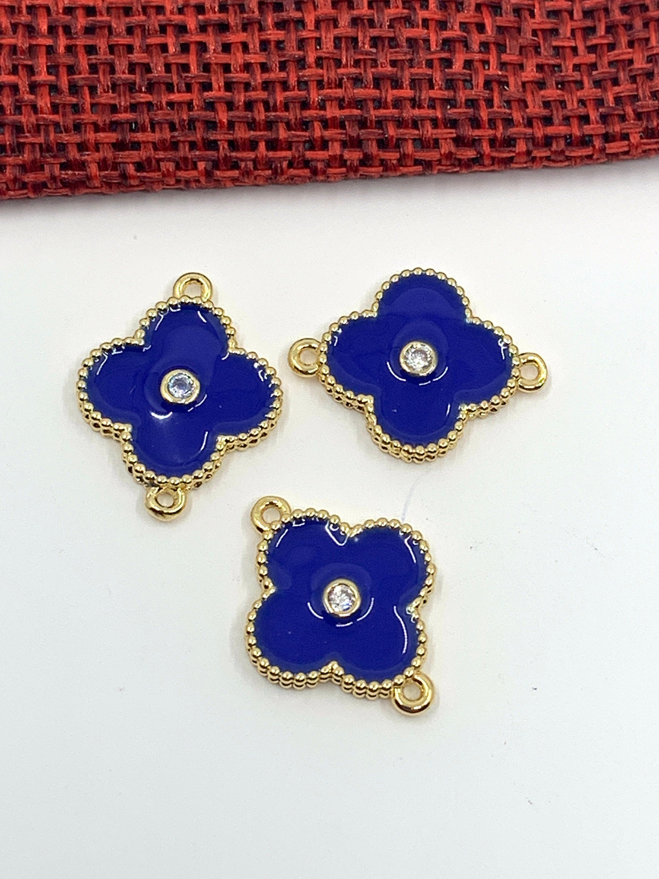 Enamel Clover Connector Charm | Bellaire Wholesale