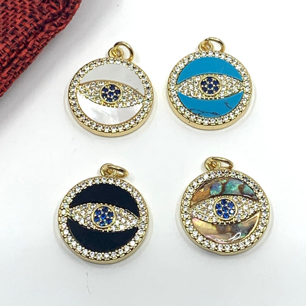 Evil Eye Gemstone Inspired Charms