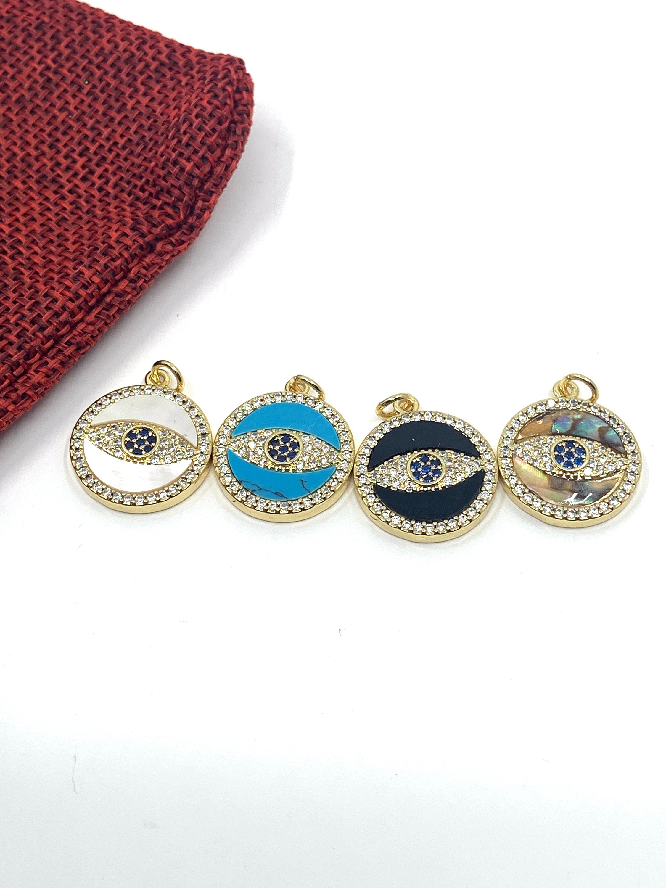 Evil Eye Gemstone Inspired Charms