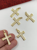 Cubic Zirconia Cross Pendant 