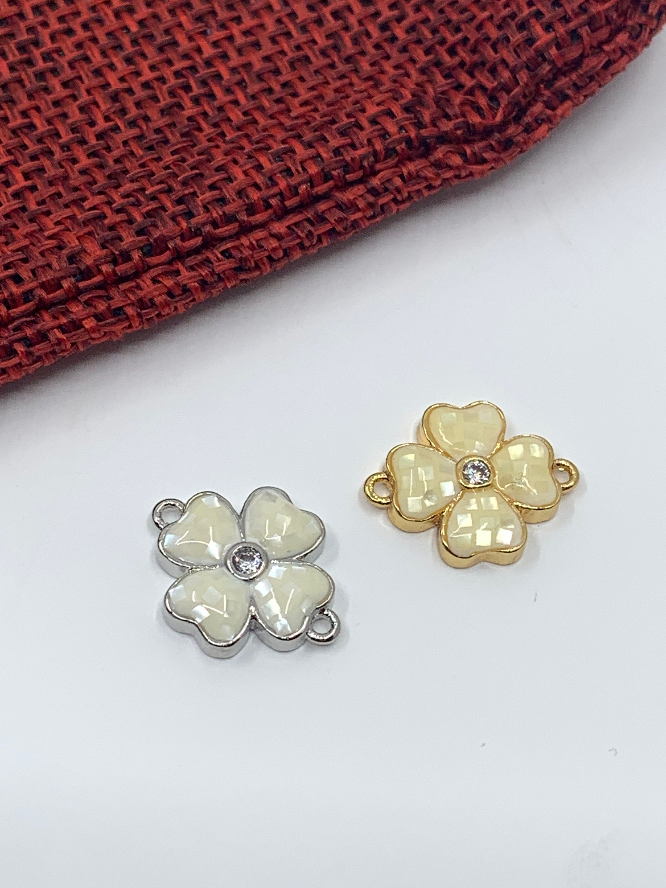 Flower Enamel Connector