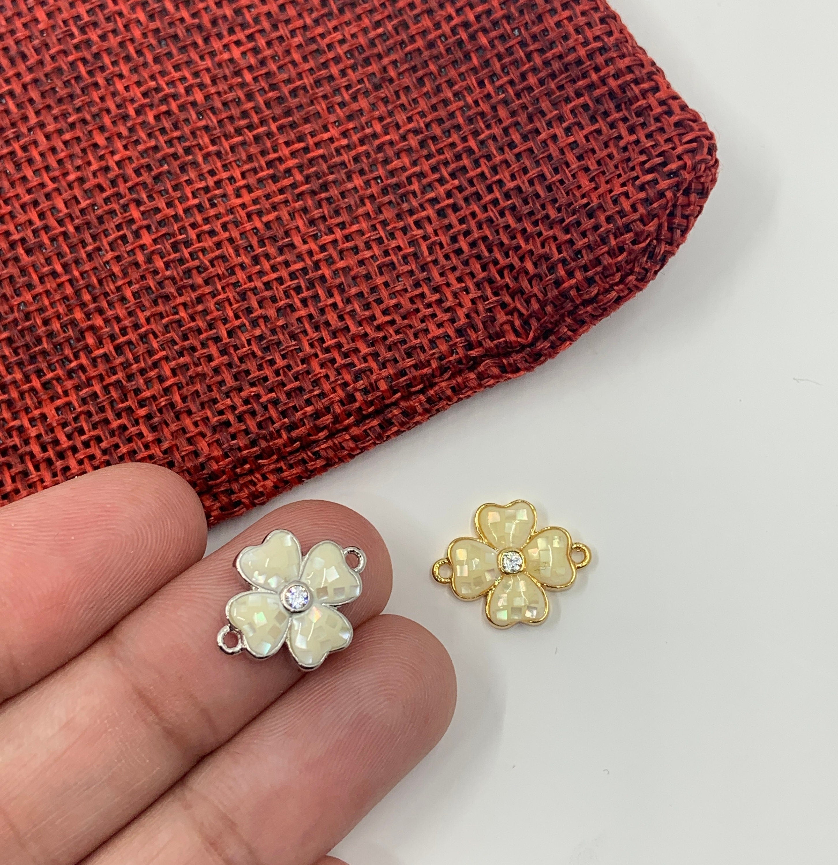 Flower Enamel Connector