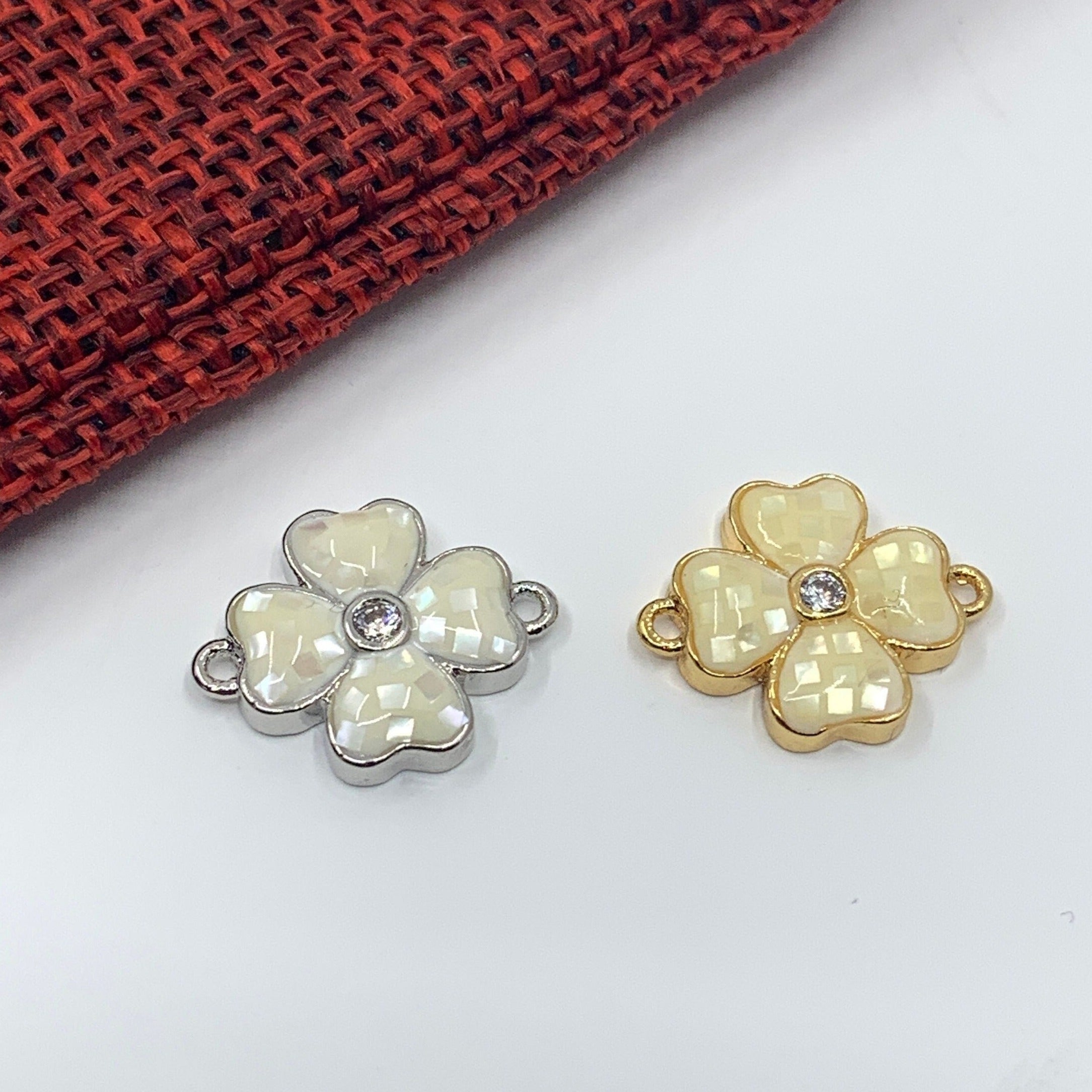 Flower Enamel Connector