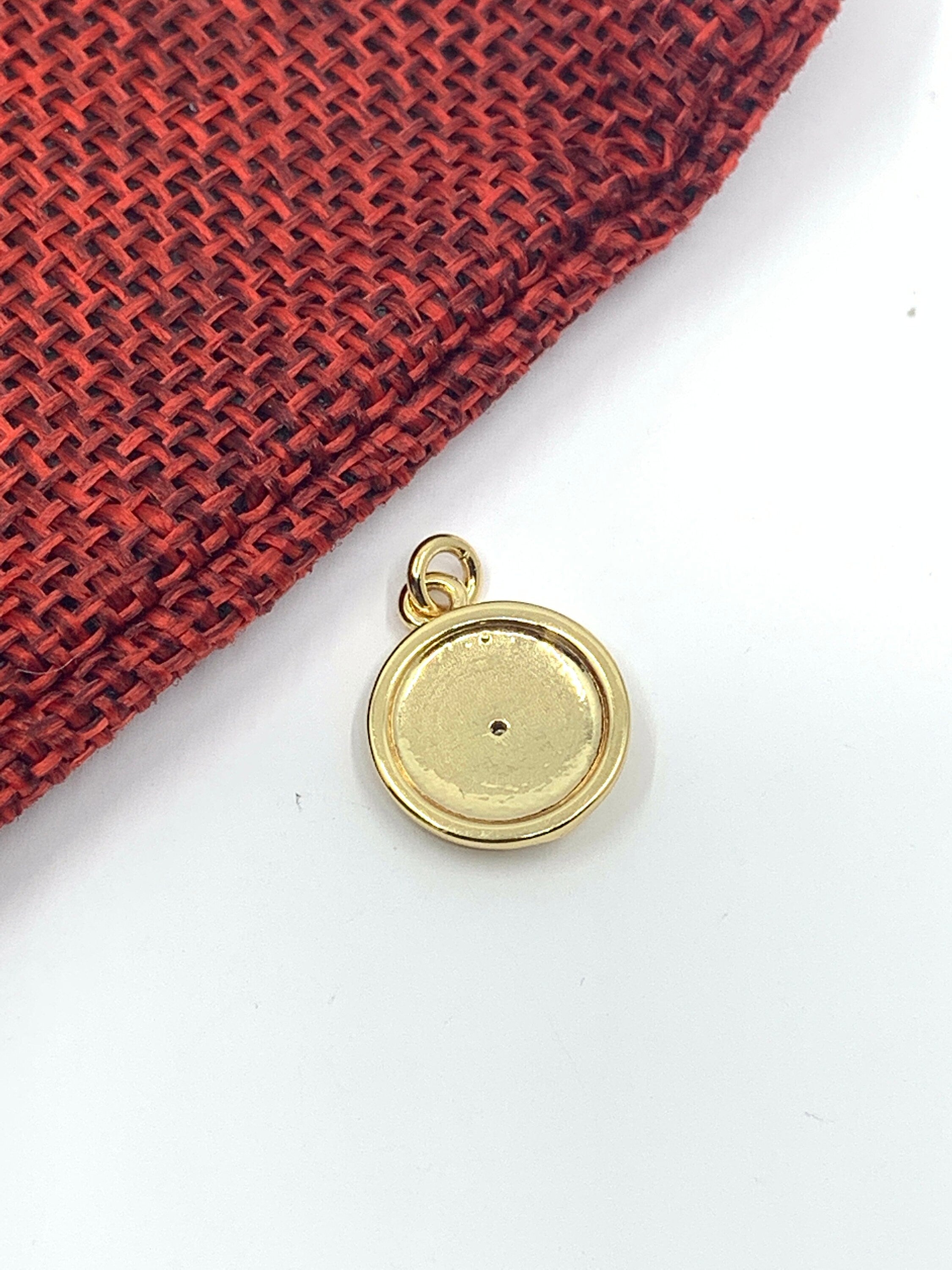 CZ Sun Pendant 16mm x 12mm
