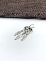 925 Sterling Silver Dreamcatcher Charm