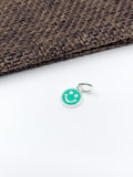 925 Sterling Silver Happy Face, 5 colors