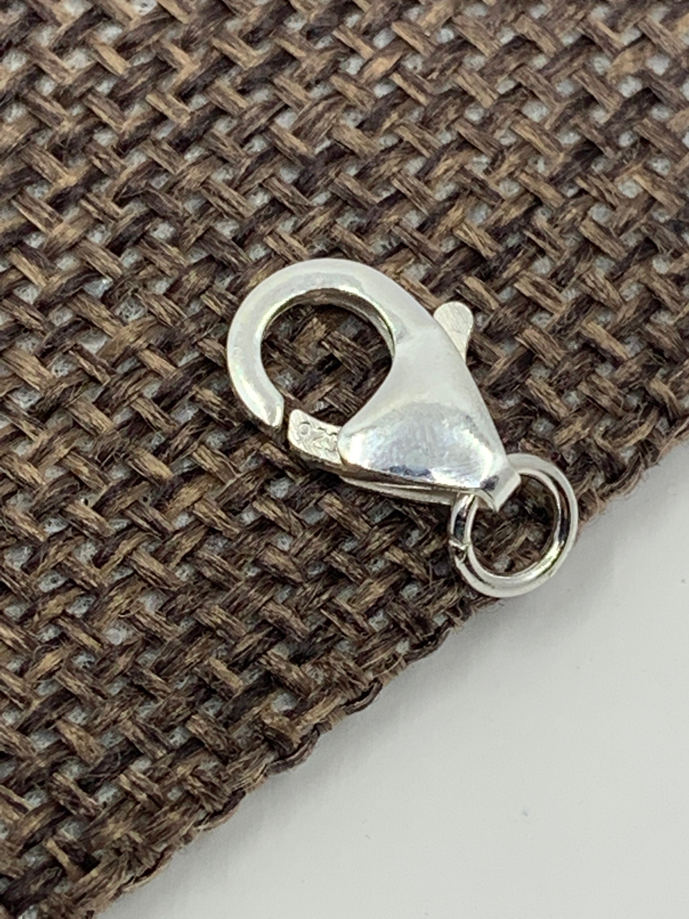 925 Sterling Silver Lobster Clasp, 3 sizes