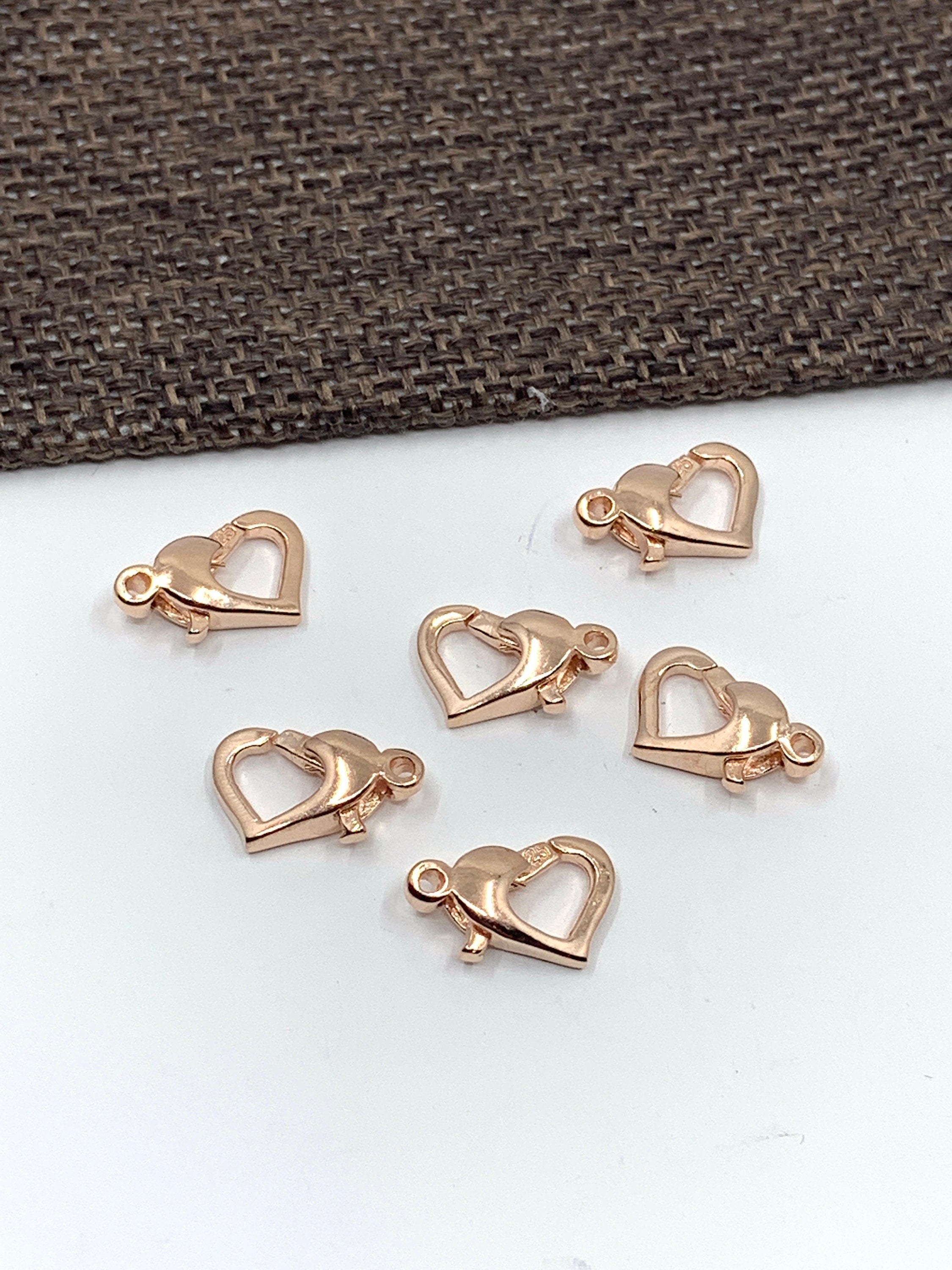 925 Sterling Silver Heart Lobster Clasp