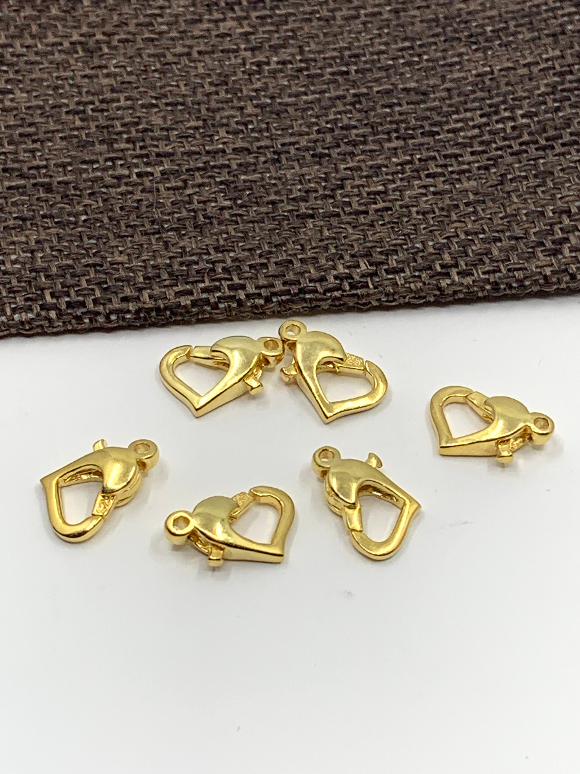 925 Sterling Silver Heart Lobster Clasp