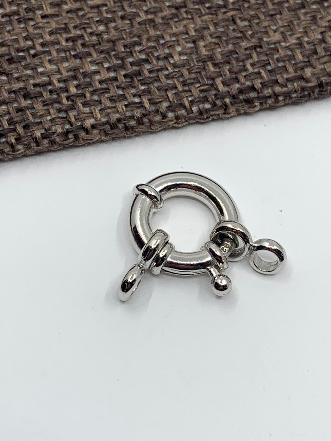 925 Sterling Silver Sailor's Lock, 12mm