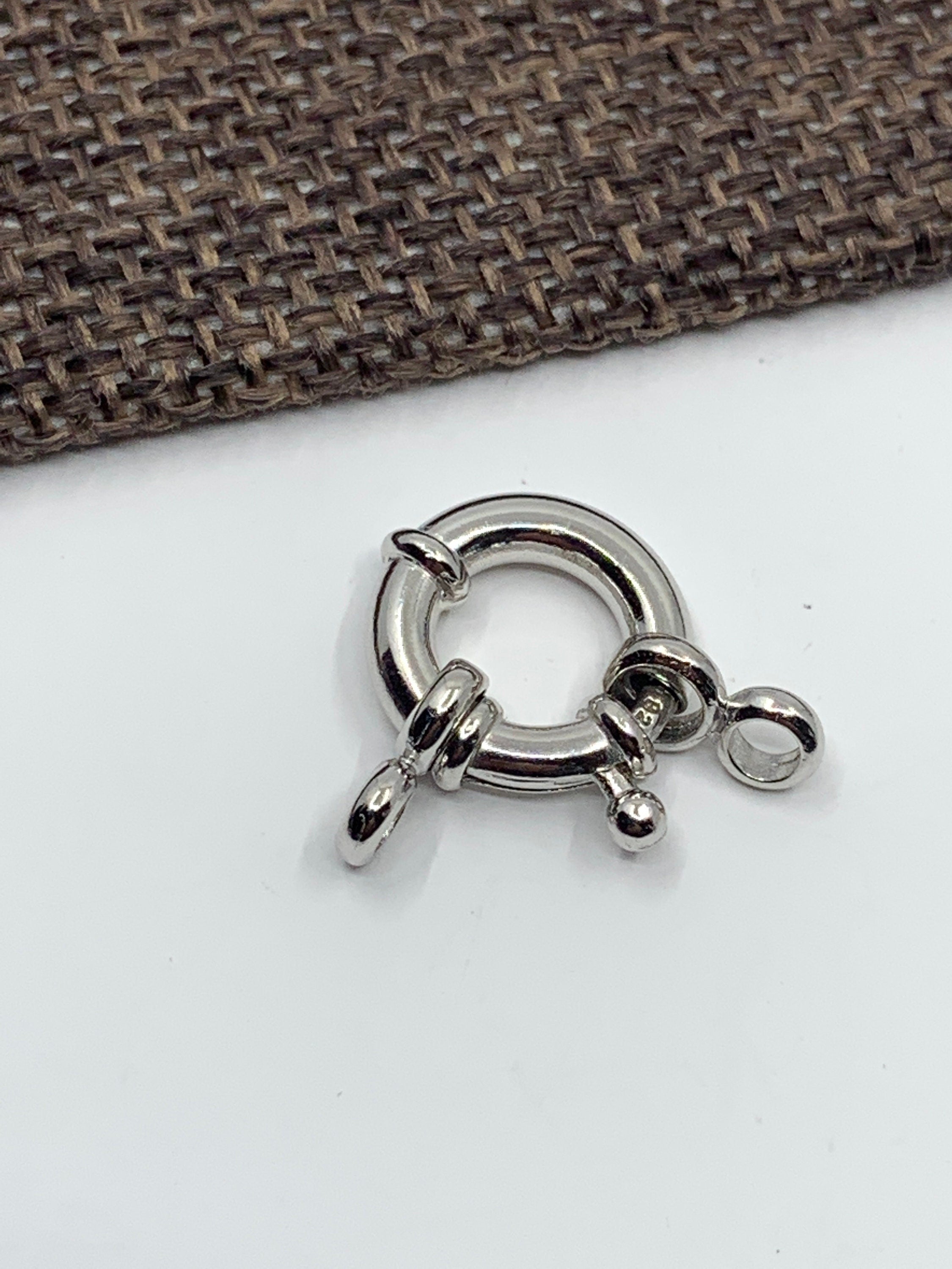 925 Sterling Silver Sailor's Lock, 12mm