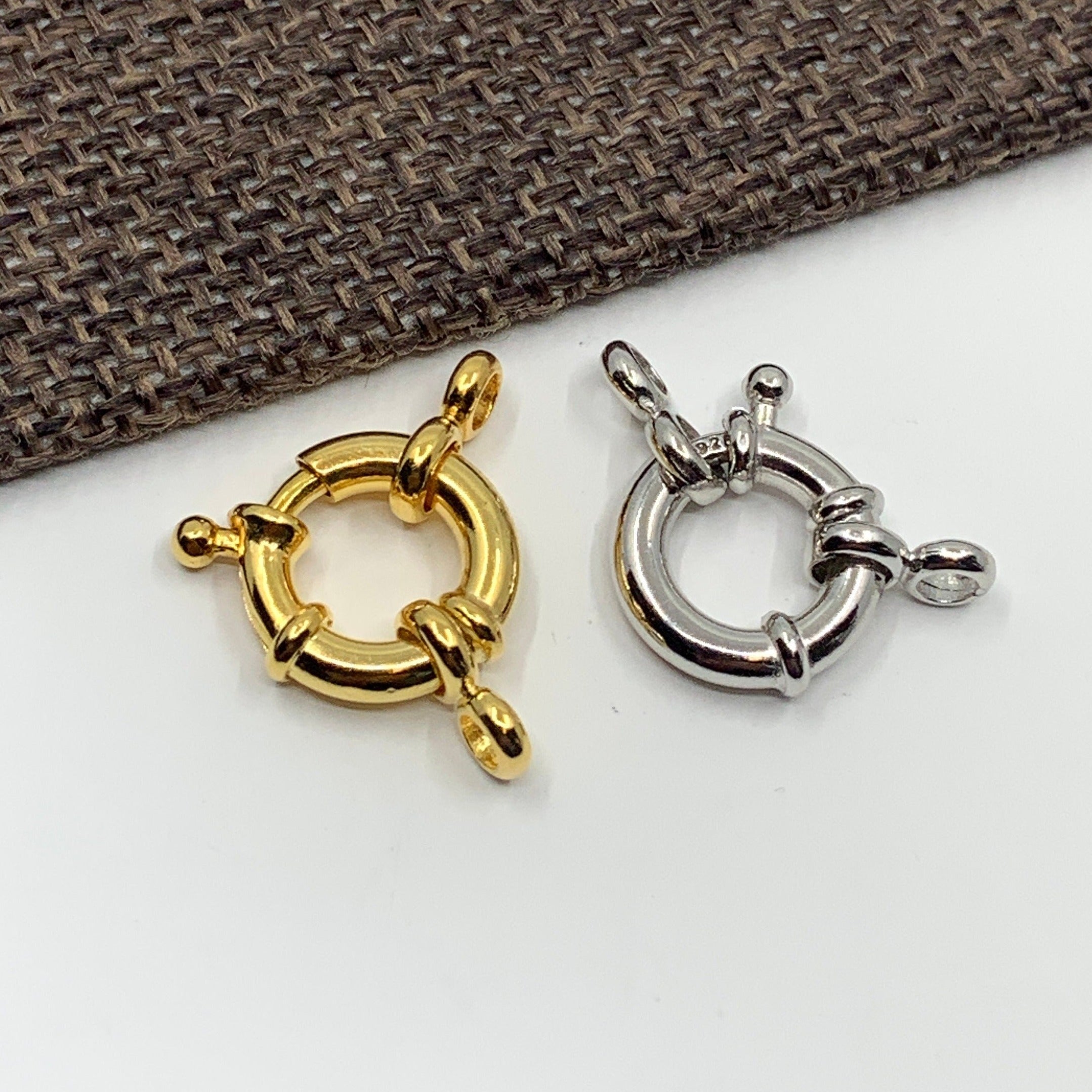 925 Sterling Silver Sailor's Lock, 12mm