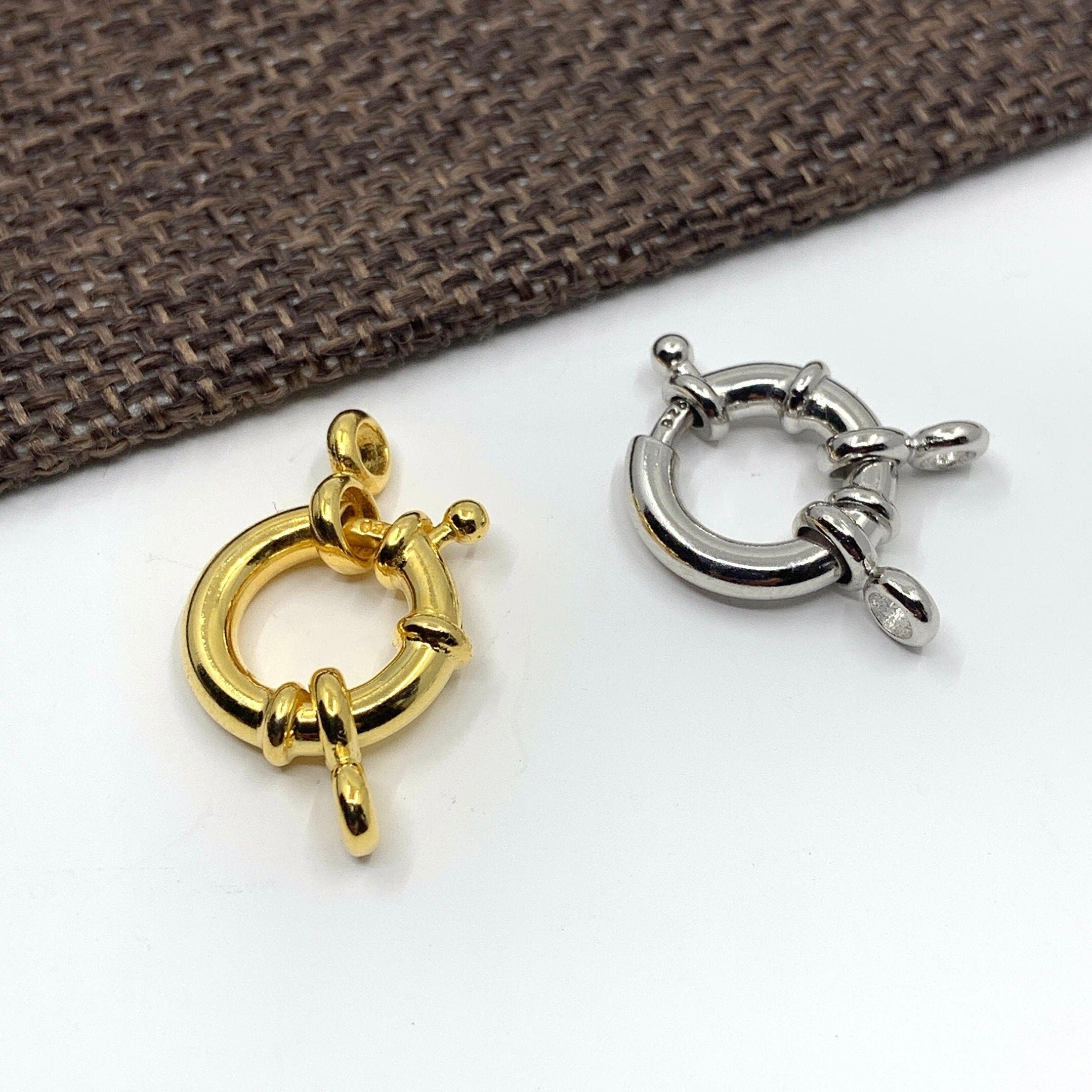 925 Sterling Silver Sailor's Lock, 13mm